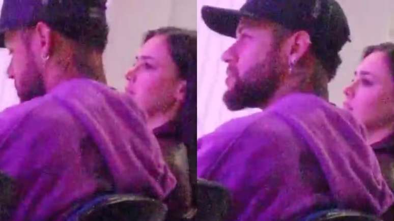 Neymar e Bruna Biancardi em culto