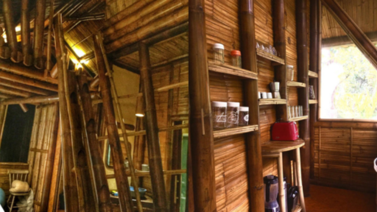 Bambu também pode ser usado para construir mobiliário