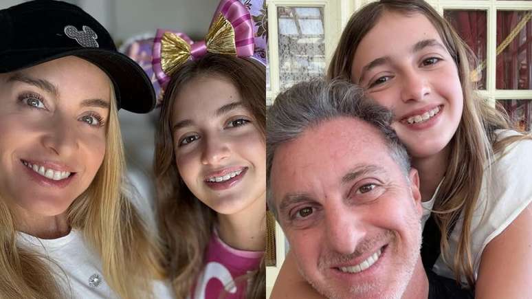 Angelica e Luciano Huck com a filha