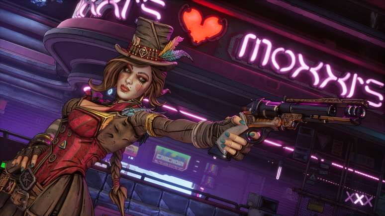 Moxxi sempre rouba a cena quando aparece