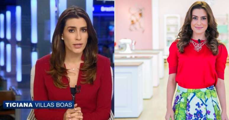 Ticiana Villas Boas ganhou o prêmio 'Mulher Imprensa' pelo trabalho como âncora na Band; ao lado, na fase à frente do 'Bake Off Brasil' no SBT