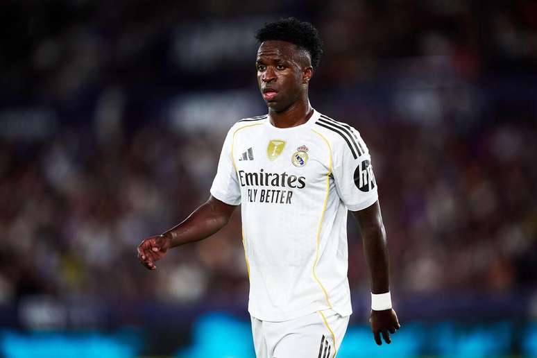 Vinicius Júnior (Real Madrid) durante jogo contra o Levante, no dia 23.09.2025 