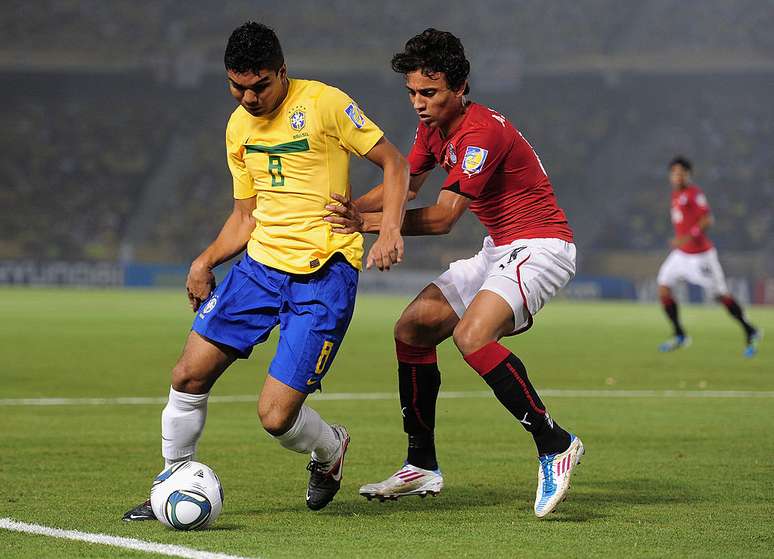 Casemiro em ação pela Seleção Brasileira no Mundial Sub-20 de 2011