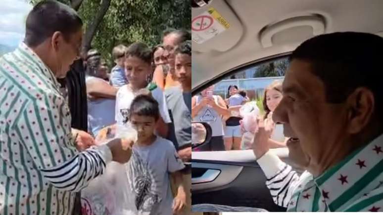 Zeca Pagodinho on the streets of Rio de Janeiro on San Cosme and Damão Day