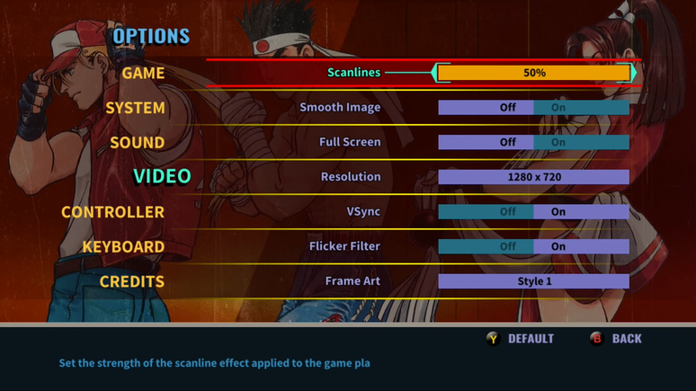 Real Bout Fatal Fury 2 - Atenção aos detalhes e scanlines nessa versão