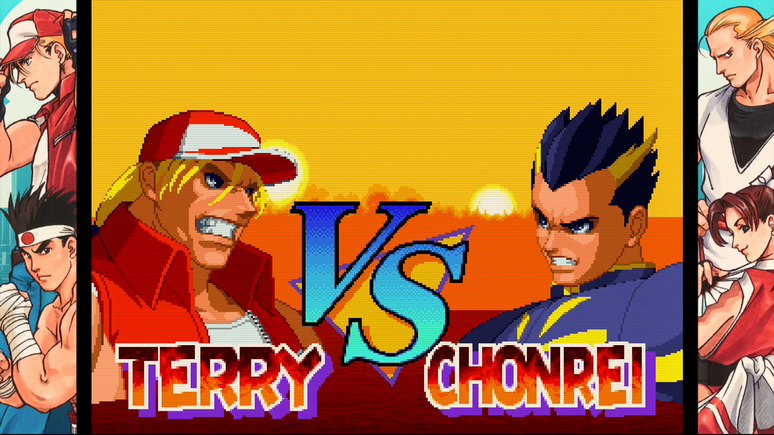 Terry vs Chonrei - luta boa dentro e fora dos arcades
