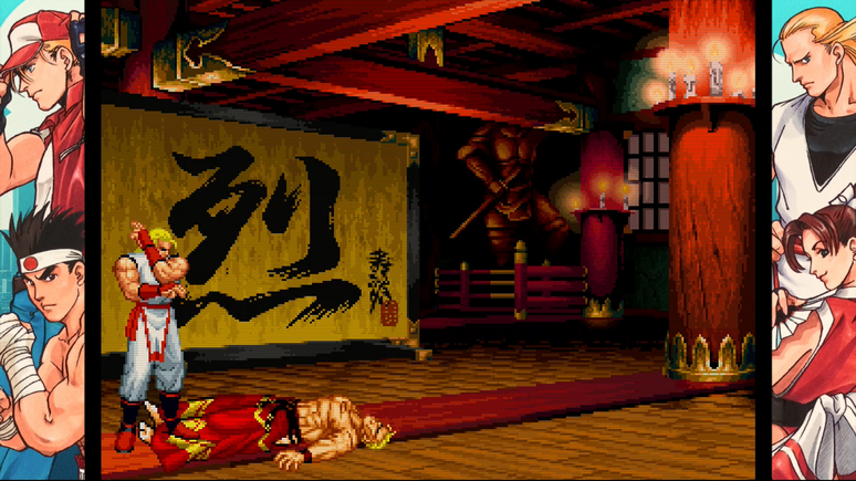 Andy Bogard arrasando com a arrogância do Geese Howard