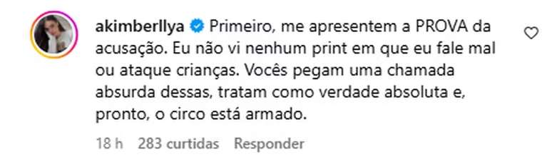 Amanda Kimberlly is accused of creating fakes to attack Neymar and Bianincardi’s daughters: “The circus is armed”