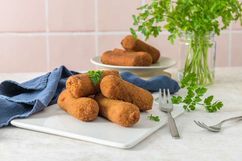 Croquete de calabresa Croquete de calabresa