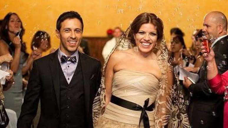 Jossette Rivera e seu marido Juan Fernando, que faleceu em dezembro de 2018