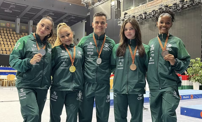 Brasil conquistou cinco medalhas da Copa do Mundo de Ginástica