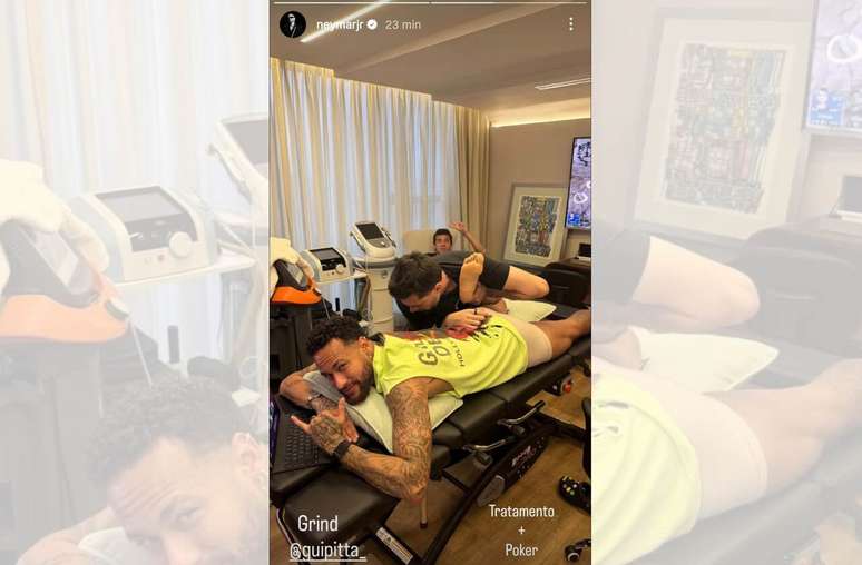Neymar vem tratando les&atilde;o com seu m&eacute;dico particular &ndash;