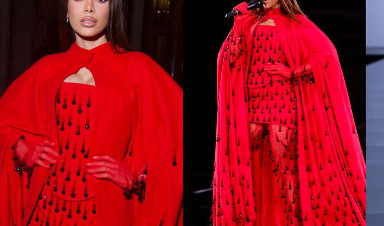 Anitta brilha com marca brasileira e canta ao vivo na abertura da Semana de Moda de Paris. Veja fotos do look!.