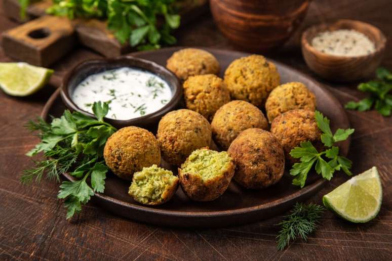 Falafel de grão-de-bico 