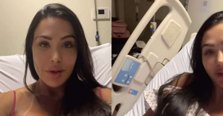 Gracyanne Barbosa appears in the hospital bed and in the air intakes after being injured in the “famous dance”