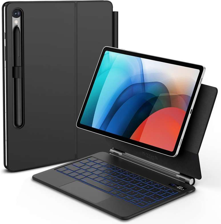 BETTDOW Capa com Teclado e Trackpad para Samsung Galaxy