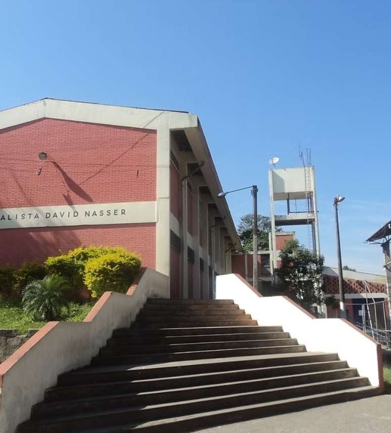 Escola Estadual David Nasser, fundada em 1981 na regi&atilde;o do Jardim Maced&ocirc;nia, zona sul de S&atilde;o Paulo.