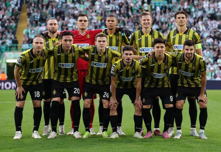 Kairat before the first leg against Celtic 