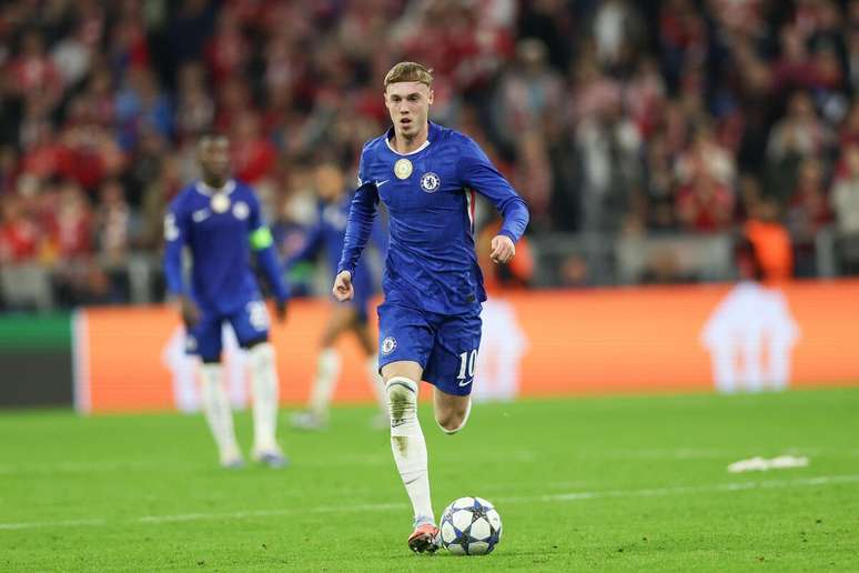 Cole Palmer (Chelsea) durante jogo contra o Bayern de Munique, no dia 17.09.2025 