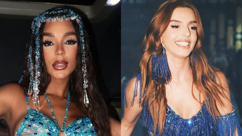 Brunna Gonçalves alfineta Giovanna Lancellotti