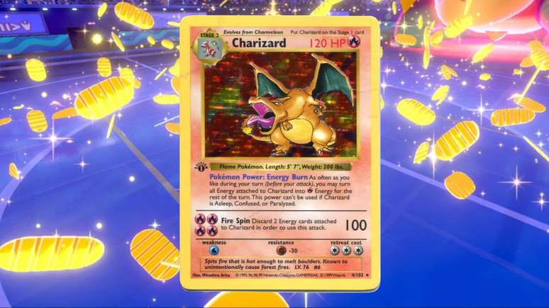 A carta hologr&aacute;fica do Charizard &eacute; uma das mais raras e valiosas do TCG