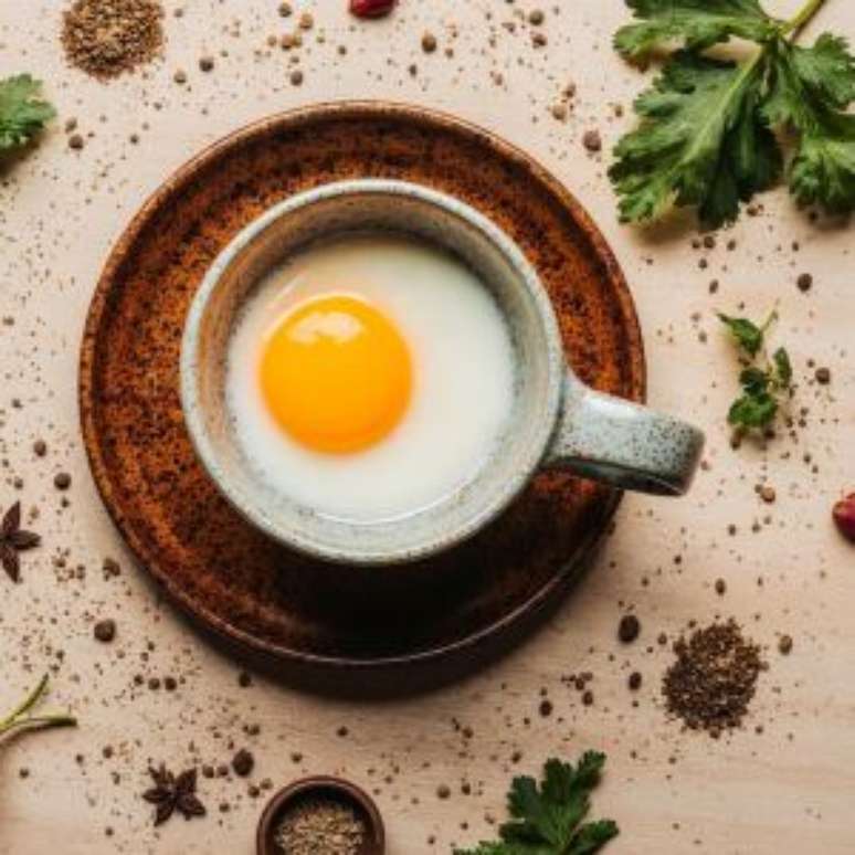 Ovo no micro-ondas na xícara é a tendência do momento, vida saudável.