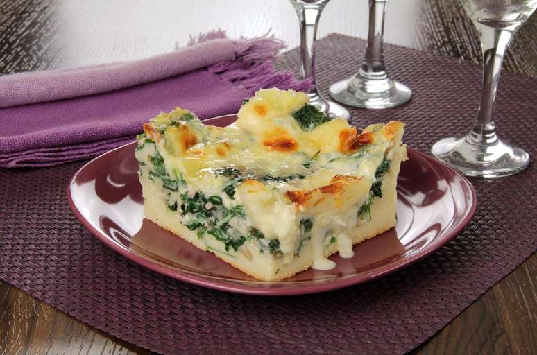 Torta de espinafre com requeijão – Foto: Guia da Cozinha