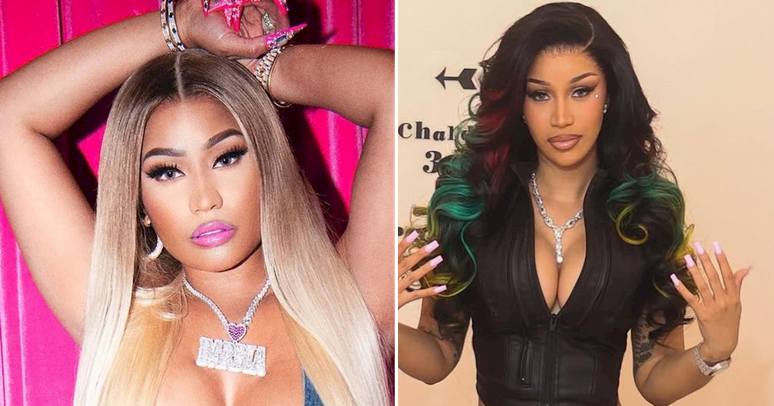 Barraco: Nicki Minaj e Cardi B protagonizam ofensas nas redes