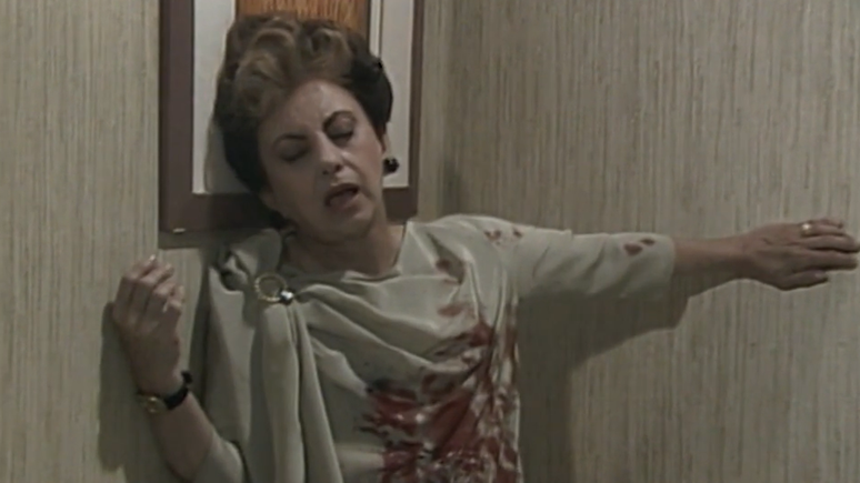 Morte de Odete Roitman (Beatriz Segall) na primeira versão de Vale Tudo