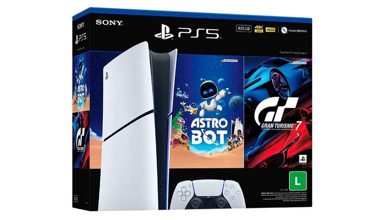 PS5 Slim Digital Edition com SSD de 825GB está sendo vendido no Brasil