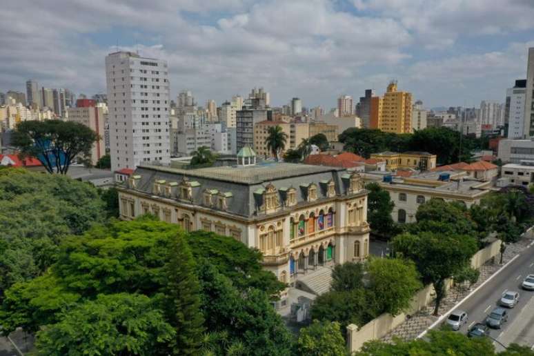 FR12 SAO PAULO - SP - 06/04/2023 - CIDADES - MUSEU DAS FAVELAS - Fotos da fachada do Museu da Favela, no Campo El&iacute;seos. FOTO: FELIPE RAU/ESTADAO