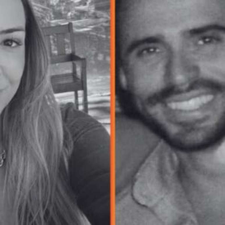 A empresária Ana Carolina e o PM Jeferson Luiz.