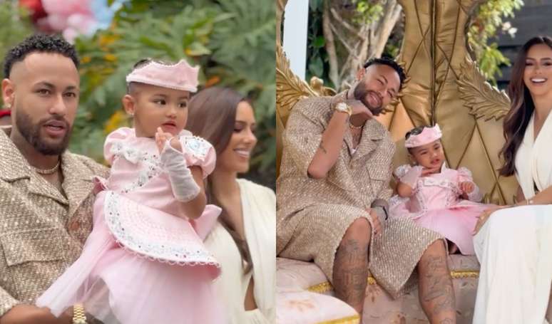 Aniversário da filha de Neymar e Bruna Biancardi: Mavie ganha festa de luxo com bolo de 5 andares, mimos e look de princesa. Fotos!.