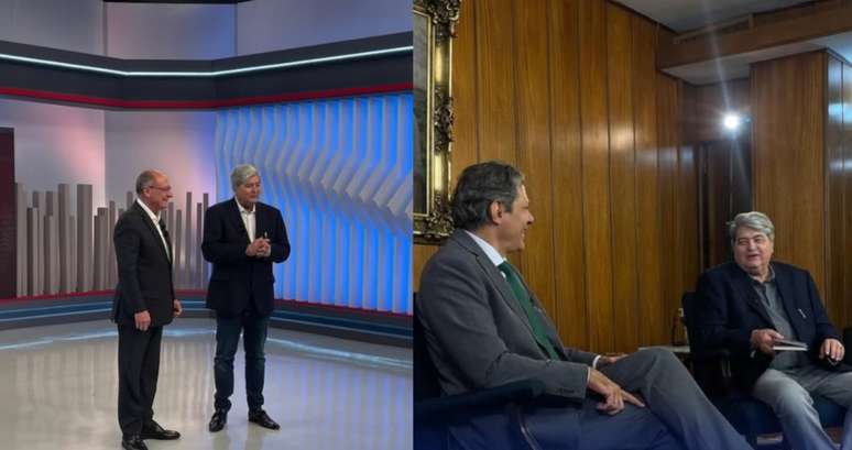 Datena recebeu Alckmin no estúdio do 'Brasil do Povo' e foi a Brasília entrevista Haddad