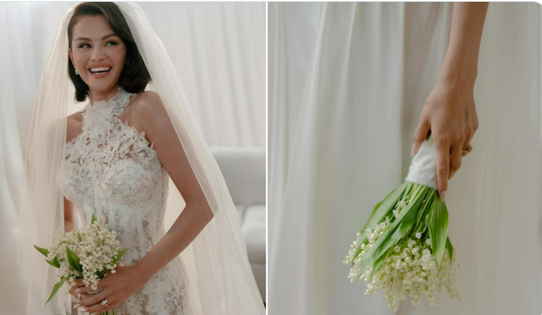 Selena Gomez Bouquet shines fans in marriage with Benny Blanco; Understand the meaning