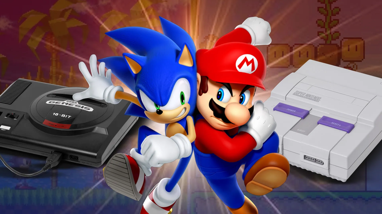 Os anos 90 foram marcados pela guerra dos 16 bits