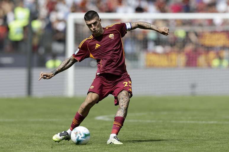 Gianluca Mancini (Roma) durante jogo contra o Torino, no dia 15.09.2025 