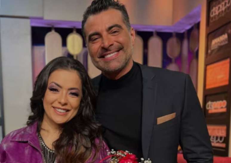 Lí Martins ao lado do marido, JP Mantovani, que morreu no fim de setembro, depois de sofrer um acidente de moto