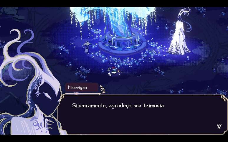  Morrigan se mostra uma personagem interessante sempre que temos a chance de conversar com ela