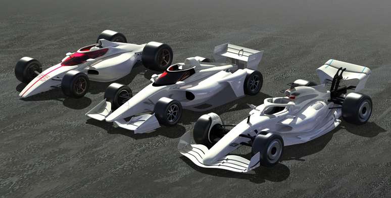 Blackbird comparado com os regulamentos atuais da F1 e Indy.