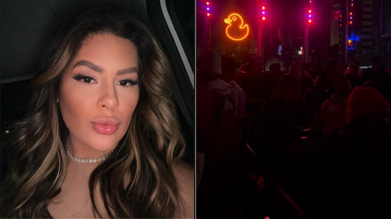 Before taking a road, Rafaela Del Bianchi was at a party in Campinas (SP)