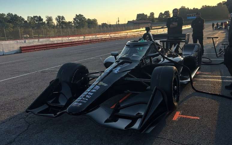 Caio Collet em Mid Ohio com AJ Foyt