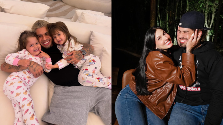 Zé Felipe mostra reação das filhas ao verem Ana Castela