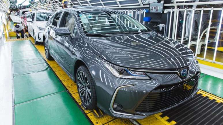 Corolla teve a produção suspensa após paralisação da fabricação dos motores