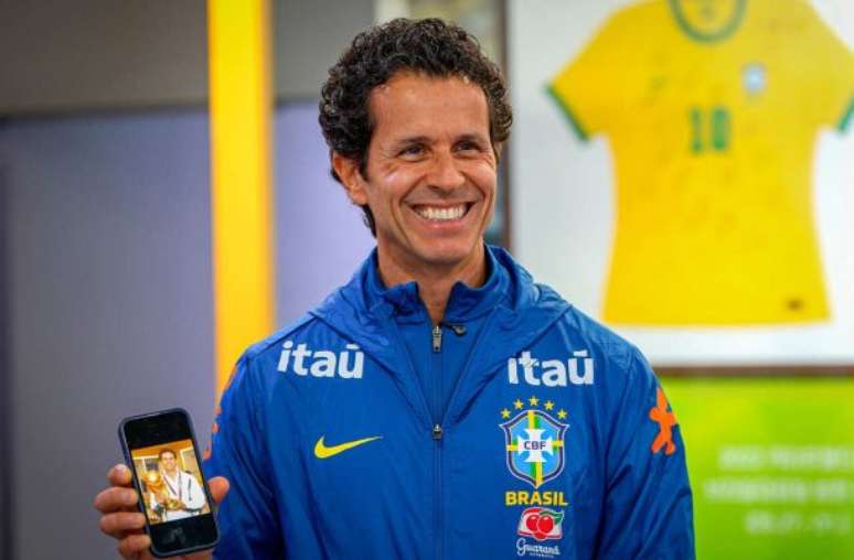 Rodrigo Lasmar já trabalhava na Seleção Brasileira na conquista do penta – Arquivo Pessoal