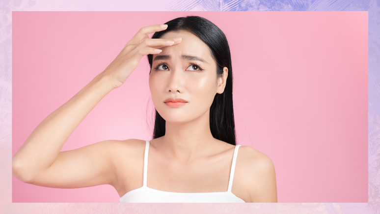 What should you do when you have an excess of oil on your face?