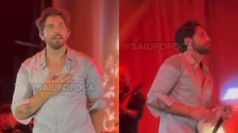 Gustavo Mioto toma atitude inesperada ao ouvir música com Ana Castela durante show / Reprodução: Instagram