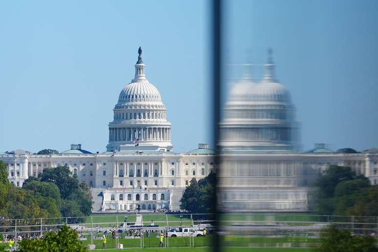 Vista do Capitólio, em Washington 05/10/2025