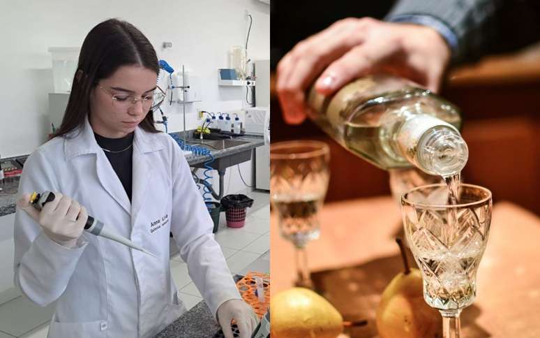 Pesquisadores da UEPB testam método que detecta metanol em bebidas, trazendo mais segurança para o consumo. /Fotos: UEPB e Shutterstock