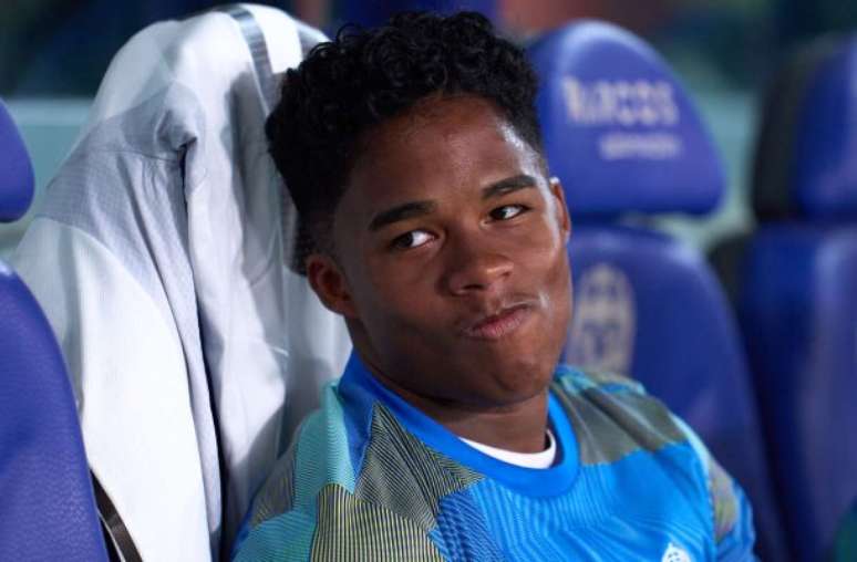 Endrick durante treinamento do Real Madrid –